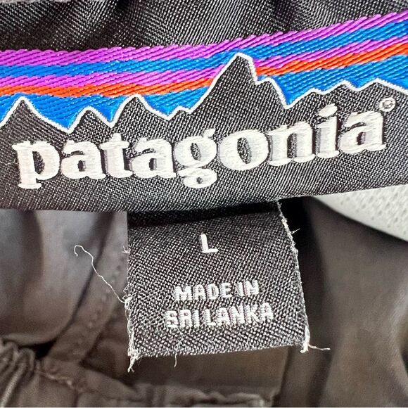 Patagonia Nomader Volley Forge Gray Elastic Waist Drawstring Shorts SZ L - Picture 8 of 11